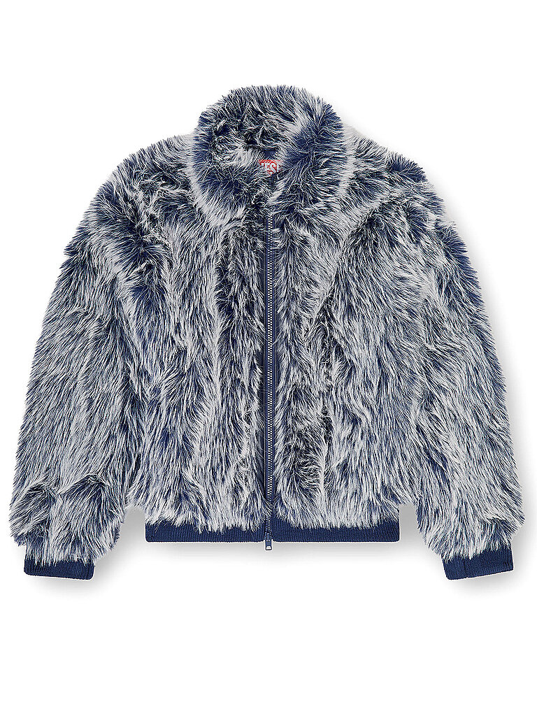 Diesel Chaqueta de efecto pelo W-VICTOR azul