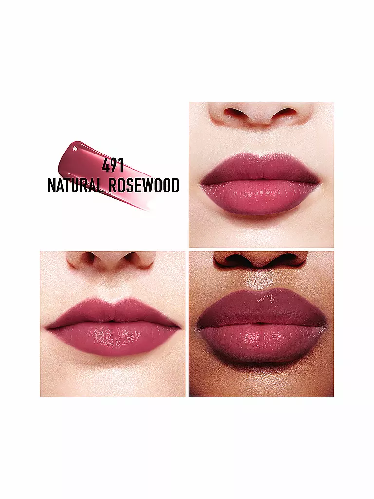 DIOR | Brillo de labios - Dior Addict Lip Tint (491 Natural Rosewood) | Baya