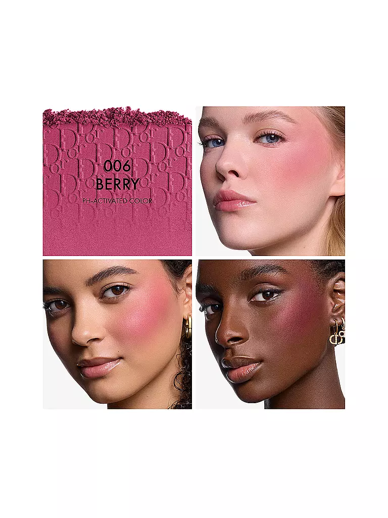 DIOR | Dior Backstage Rosy Glow Colorete con color activado por pH - Larga duración (006 Berry) | 