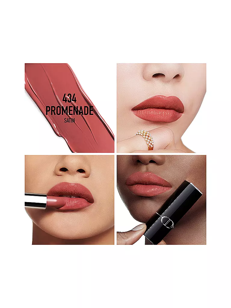 DIOR | Lápiz labial - Rouge Dior Satin Lipstick (434 Promenade) | Marrón claro