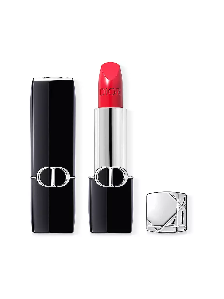 DIOR | Lápiz labial - Rouge Dior Satin Lipstick (520 Feel Good) | Rojo