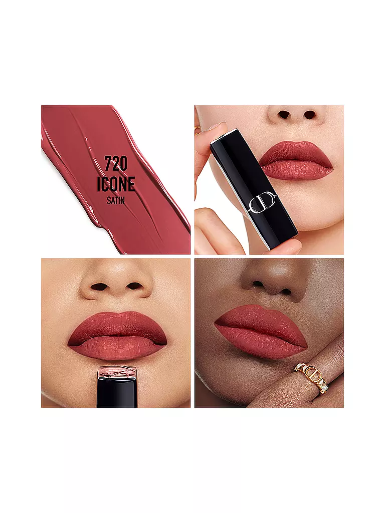 DIOR | Lápiz labial - Rouge Dior Satin Lipstick (720 Icone) | Cobre