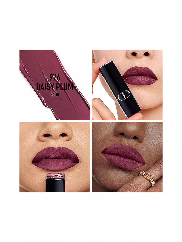 DIOR | Lápiz labial - Rouge Dior Satin Lipstick (976 Daisy Plum) | Baya