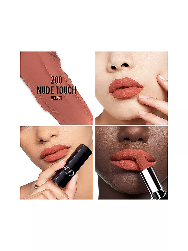 DIOR | Labial - Recambio de Labial Rouge Dior (200 Nude Touch Velvet Finish) | Camel