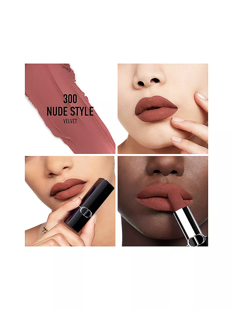DIOR | Labial - Rouge Dior Velvet Lipstick (300 Nude Style) | Marrón claro