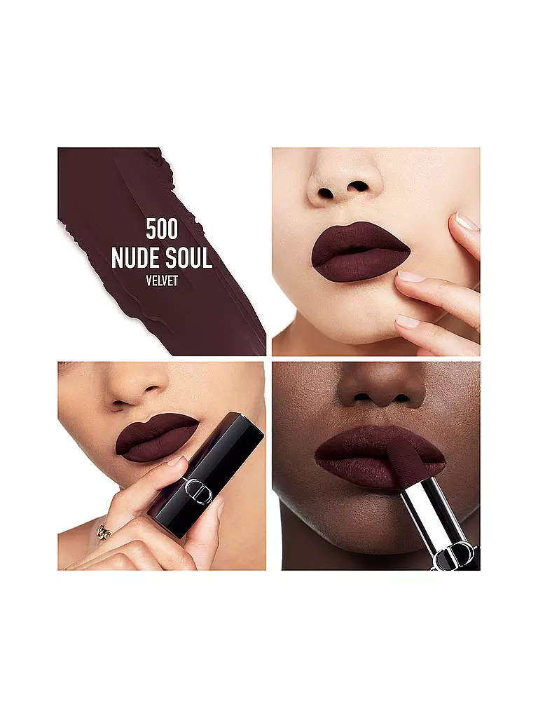 DIOR | Labial - Rouge Dior Velvet Lipstick (500 Nude Soul) | Marrón