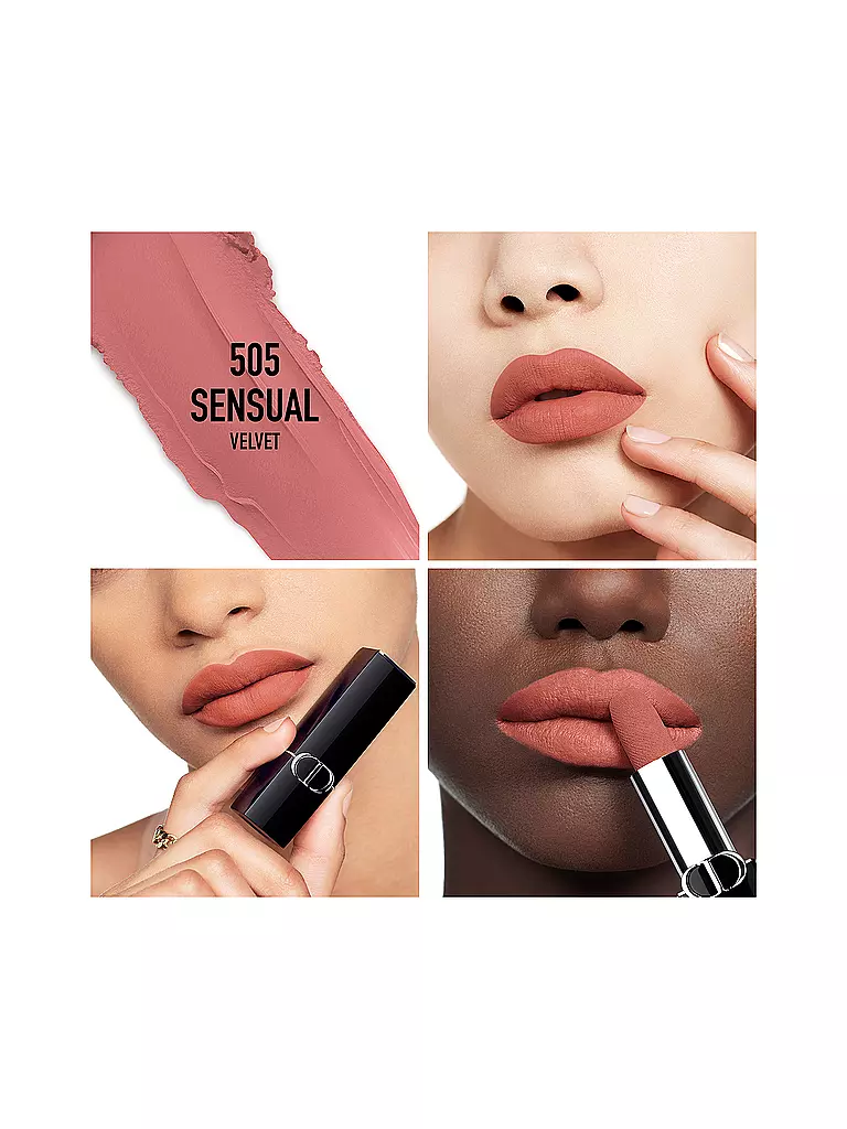 DIOR | Labial - Rouge Dior Velvet Lipstick (505 Sensual) | Beige