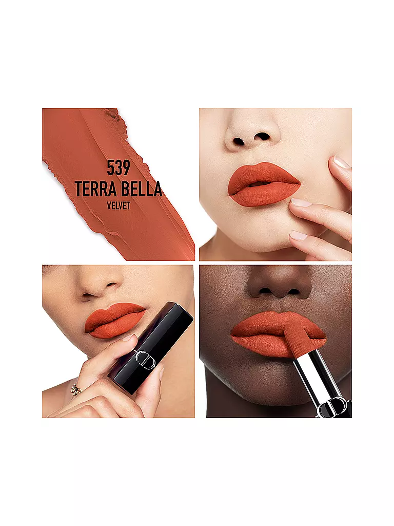 DIOR | Labial - Rouge Dior Velvet Lipstick (539 Terra Bella) | Cobre