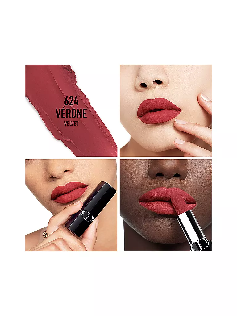 DIOR | Labial - Rouge Dior Velvet Lipstick (624 Verone) | Cobre