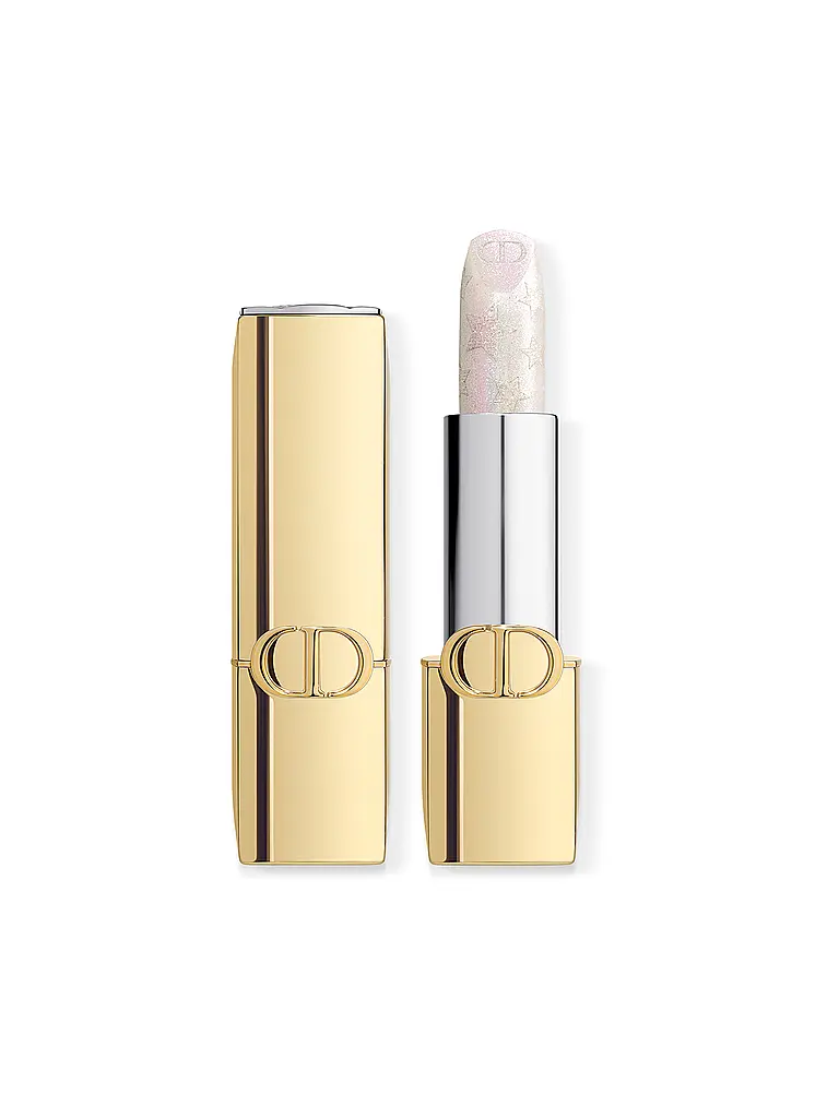 DIOR | Rouge Dior Edición Limitada Couture Barra de Labios - Estuche Dorado y Barra Grabada (010 Crystal Fini) | Transparente