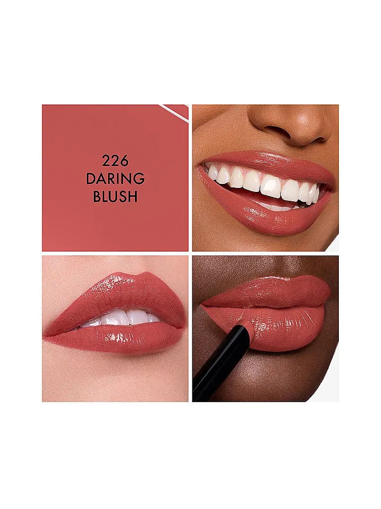 DIOR | Rouge Dior On Stage - Barra de labios de larga duración e hidratante con acabado brillante (226 Daring Blush) | Rosa