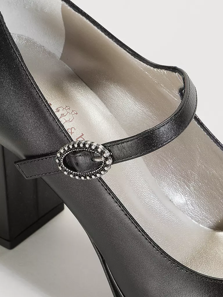 DIRNDL & BUA | Trachtenpumps | Negro
