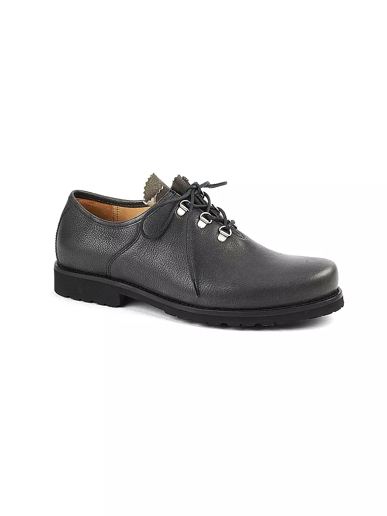 DIRNDL & BUA | Zapatos tradicionales - Haferlschuhe SANTIAGO ANTIBOCK | Gris