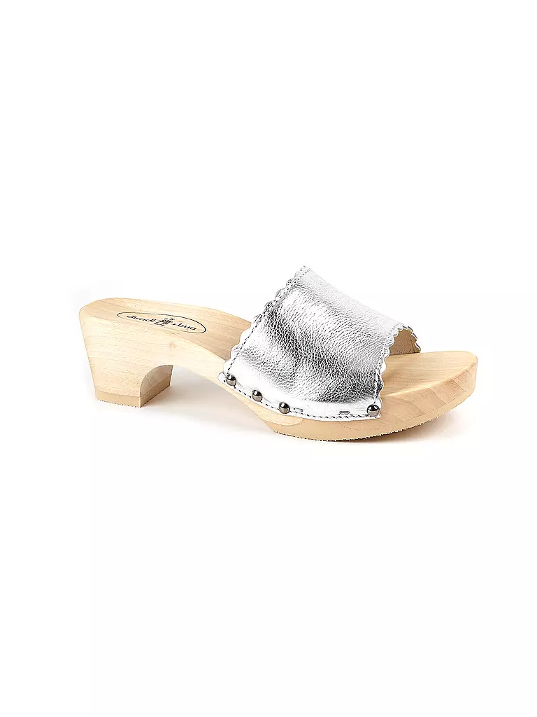 DIRNDL & BUA | Zapatos tradicionales - Pantolette | Plata