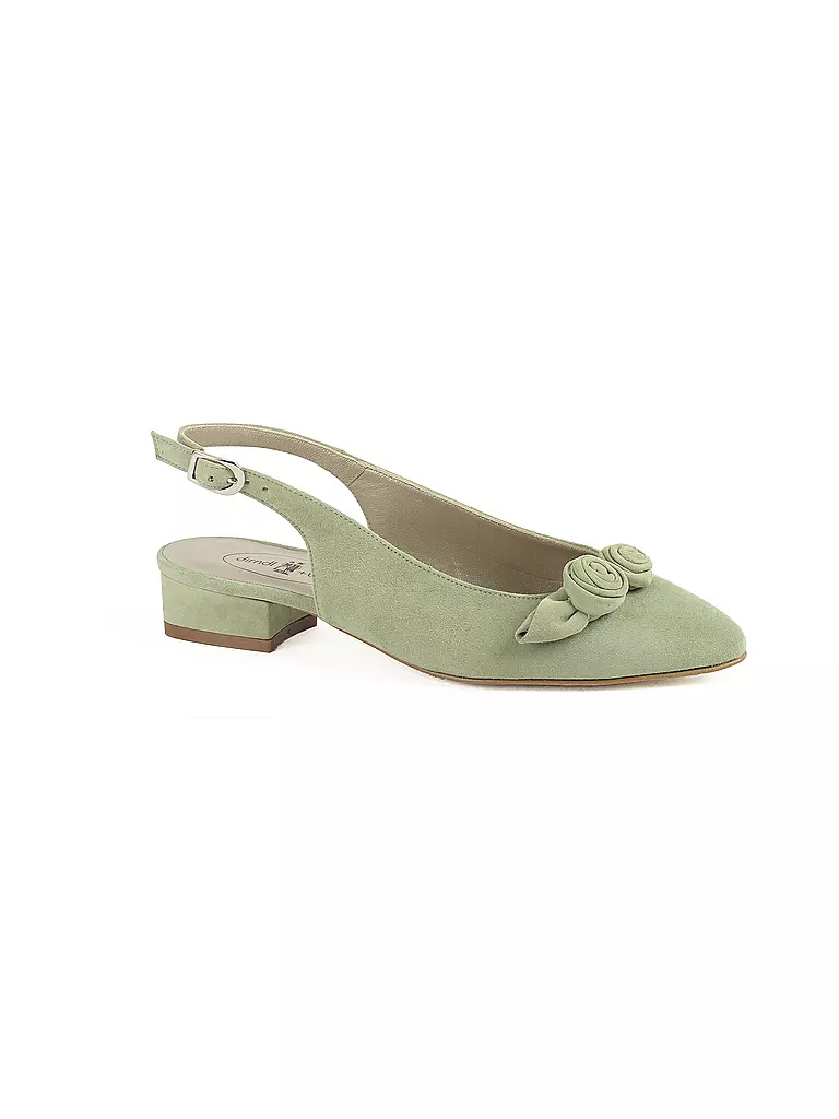 DIRNDL & BUA | Zapatos tradicionales - Zapatos de salón | Verde