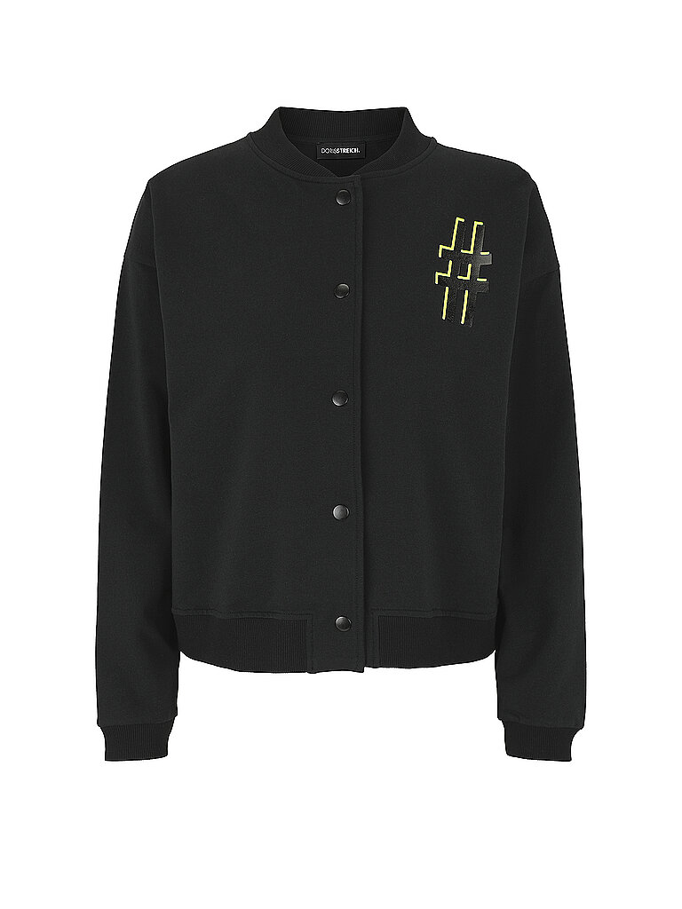 Sudadera con cremallera negro 48