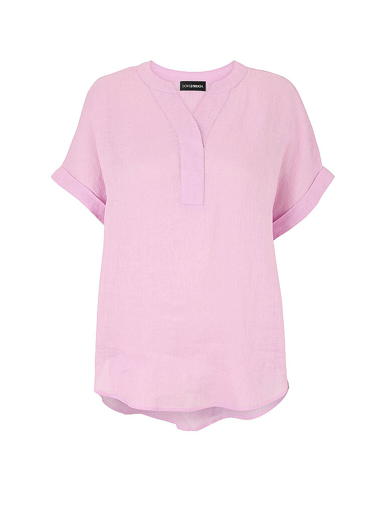 Blusa de lino rosa 40
