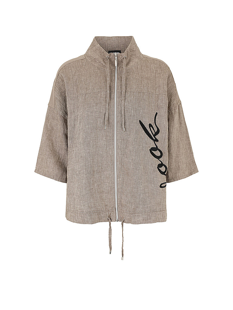 Chaquetilla de lino camel 42