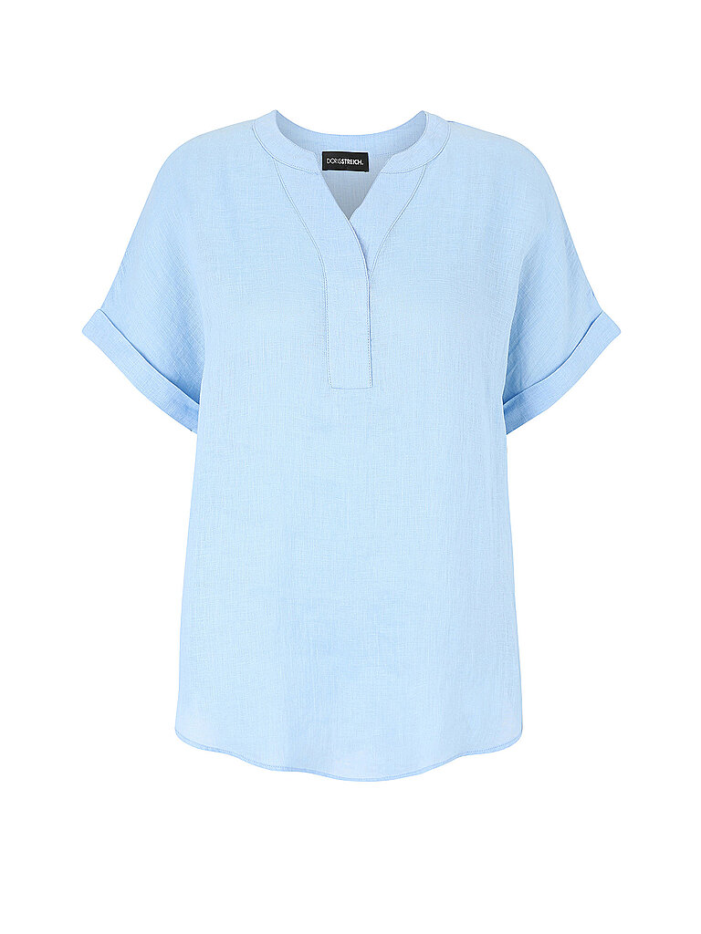 Blusa de lino azul claro 38