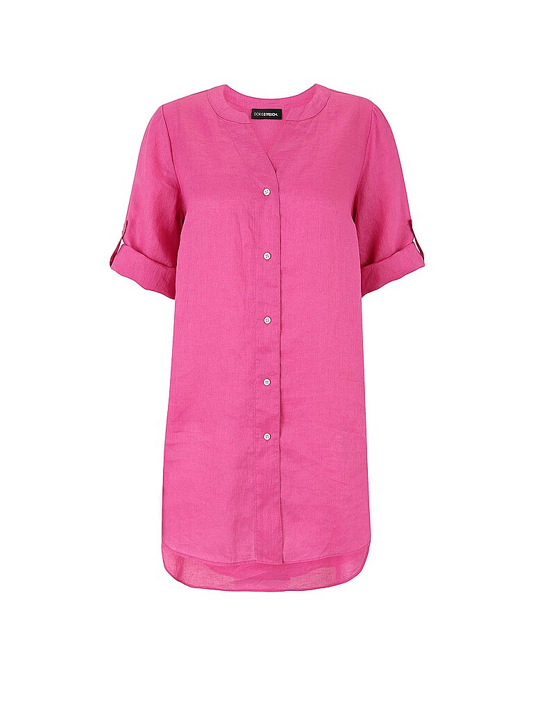 Blusa de lino rosa 48