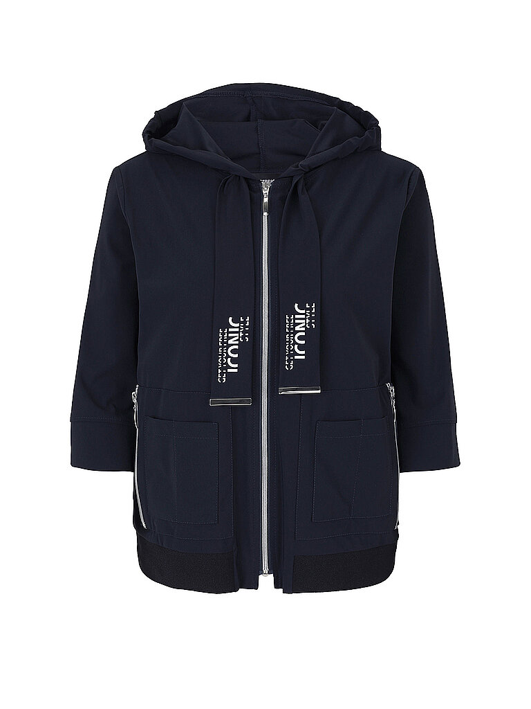 Sudadera con cremallera azul oscuro 42