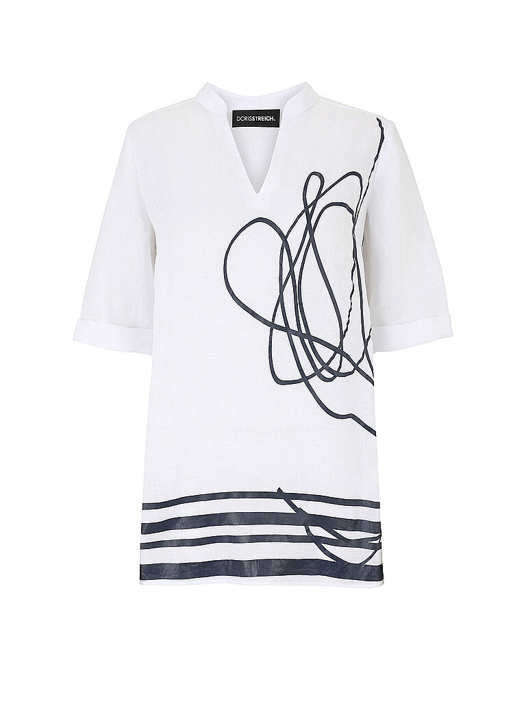 Blusa de lino blanco 44