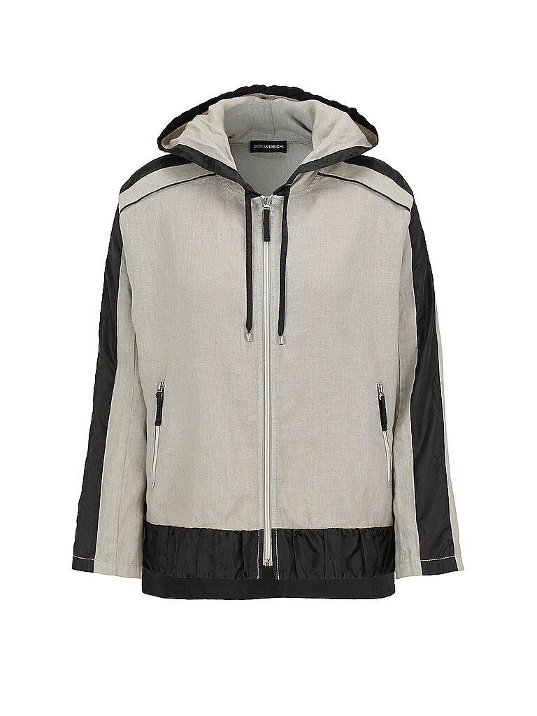 Sudadera con cremallera gris claro 52