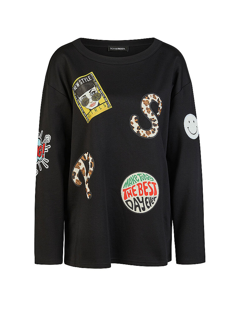 Doris Streich Camiseta de manga larga negro