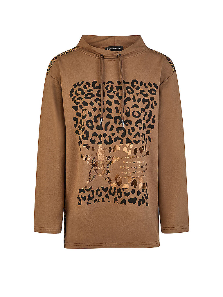 Doris Streich Camiseta de manga larga camel