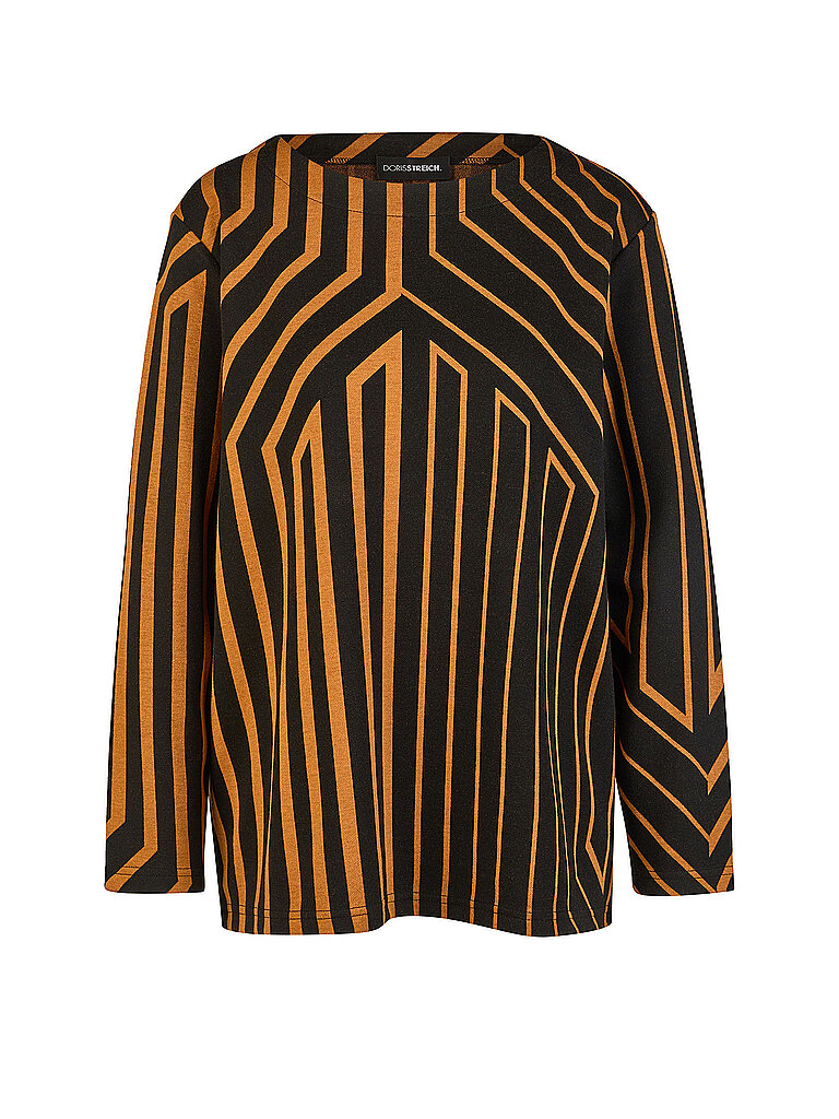 Doris Streich Camiseta de manga larga naranja