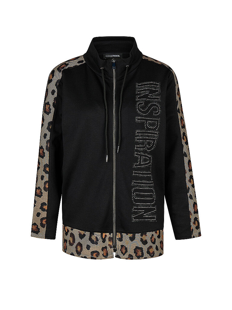Doris Streich Sudadera con cremallera negro