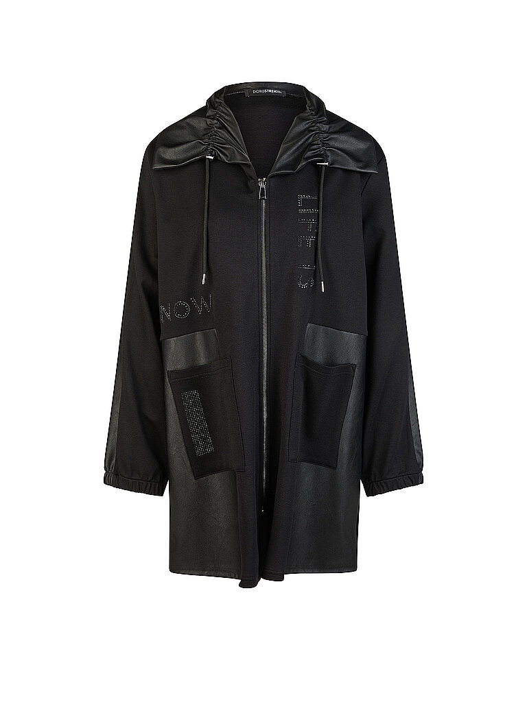 Doris Streich Sudadera con cremallera negro