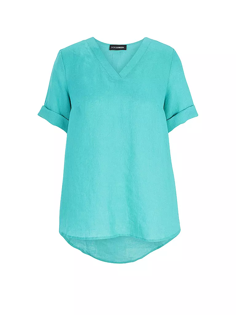 DORIS STREICH | Blusa de lino | Turquesa