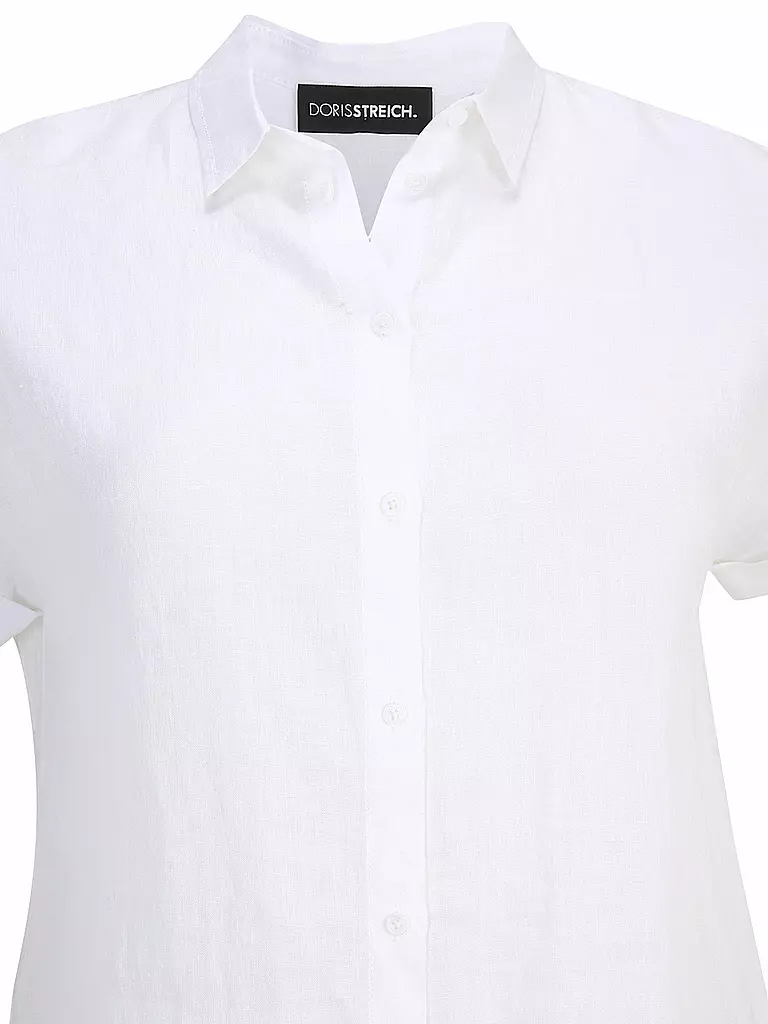DORIS STREICH | Leinenbluse | Blanco