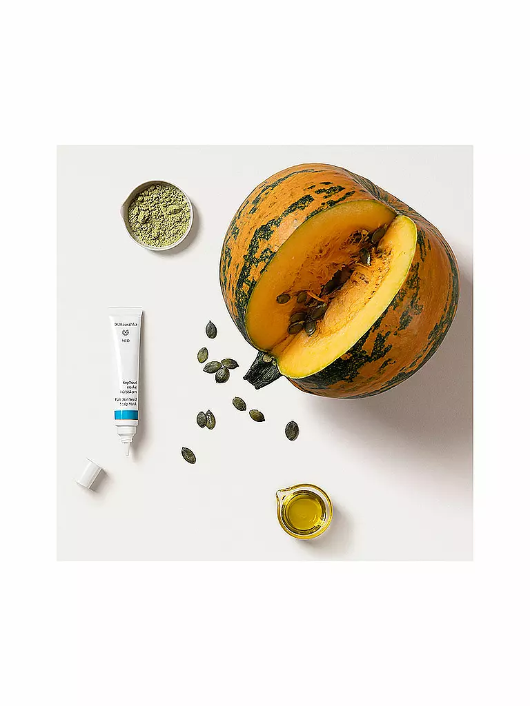 DR. HAUSCHKA | Cuidado del cabello - Mascarilla para el cuero cabelludo con semilla de calabaza 25ml | 