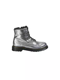 DR. MARTENS | Botas con cordones para niños 1460 Y SERENA FOIL | Plata