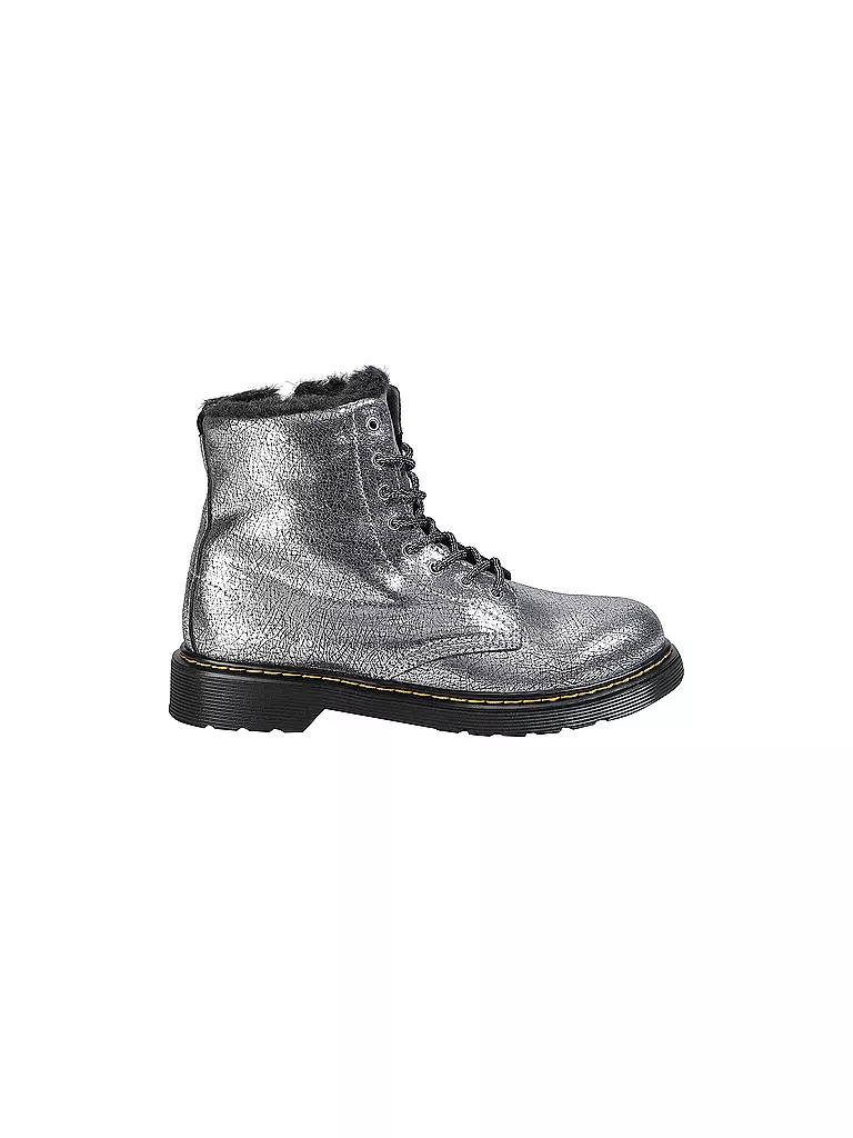 DR. MARTENS | Botas con cordones para niños 1460 Y SERENA FOIL | Plata