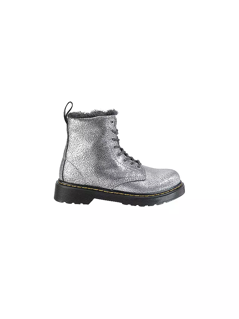 DR. MARTENS | Kinder Stiefel 1460 J SERENA FOIL | Plata