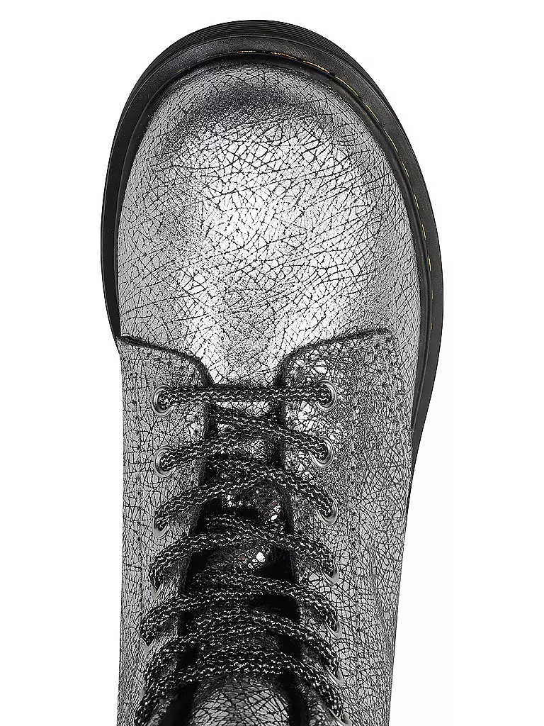 DR. MARTENS | Kinder Stiefel 1460 J SERENA FOIL | Plata