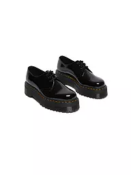 DR. MARTENS | Lack Plateau Schnürer 1461 Quad | Negro