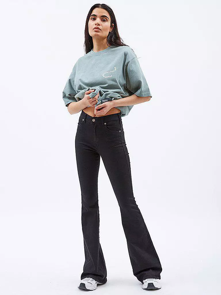 DR.DENIM | Highwaist Jeans Bootcut Fit MACY | Negro