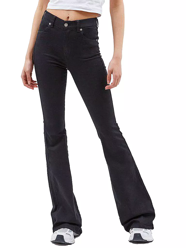 DR.DENIM | Highwaist Jeans Bootcut Fit MACY | Negro