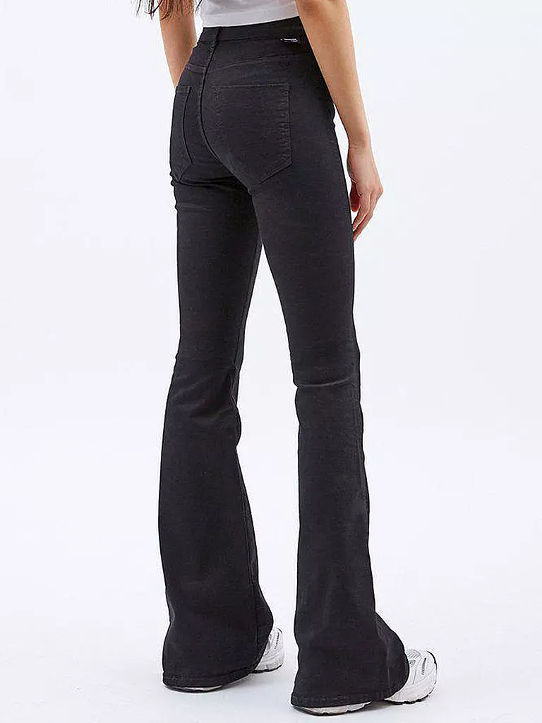 DR.DENIM | Highwaist Jeans Bootcut Fit MACY | Negro