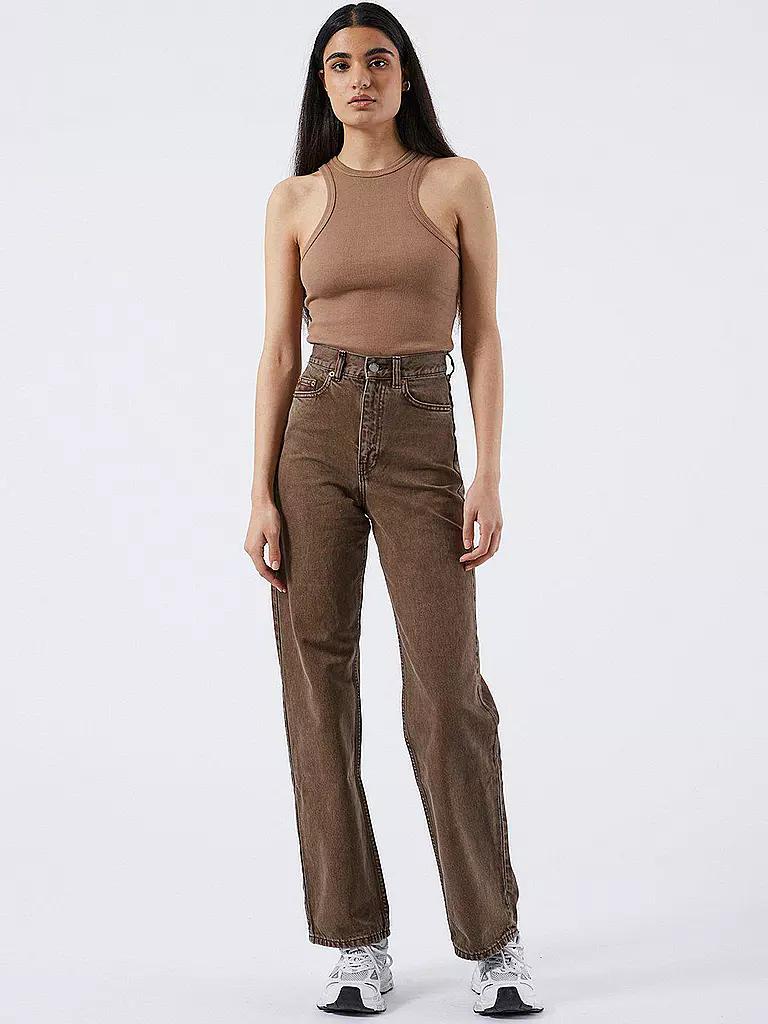 DR.DENIM | Jeans Wide Fit ECHO | Marrón