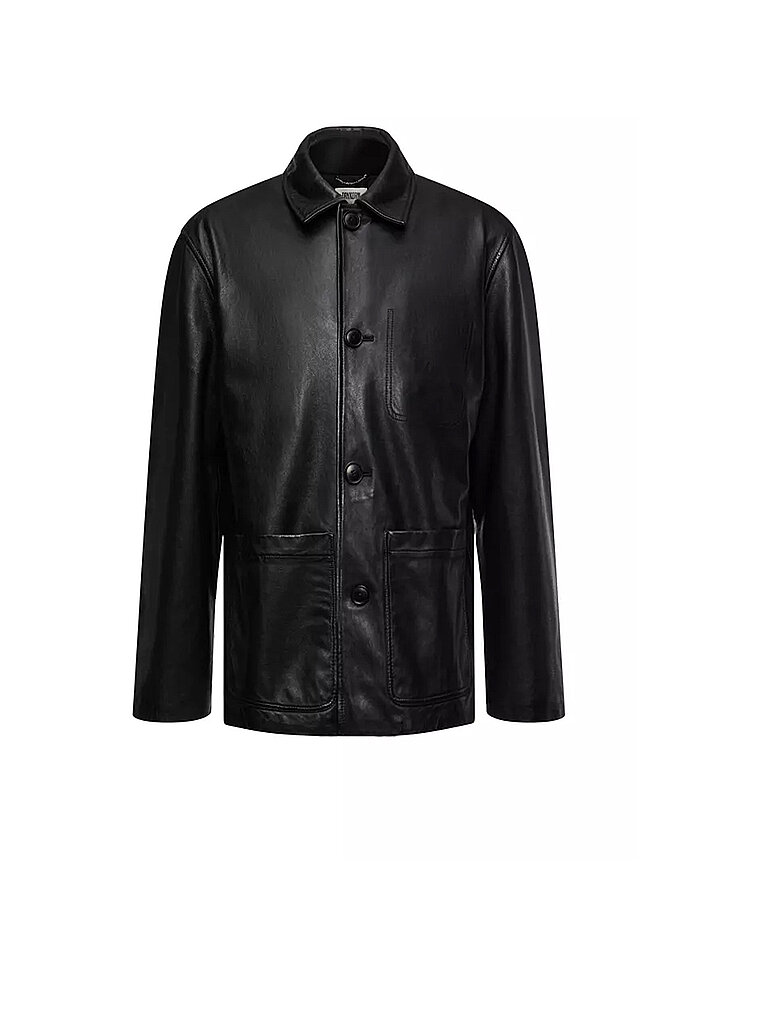 Chaqueta de cuero MAKONA 1 negro M