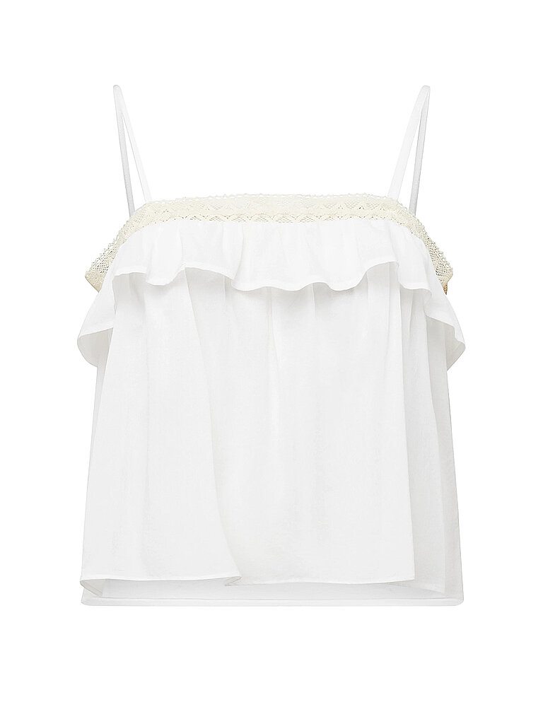 Top corte cropped TISANE 1 blanco 38