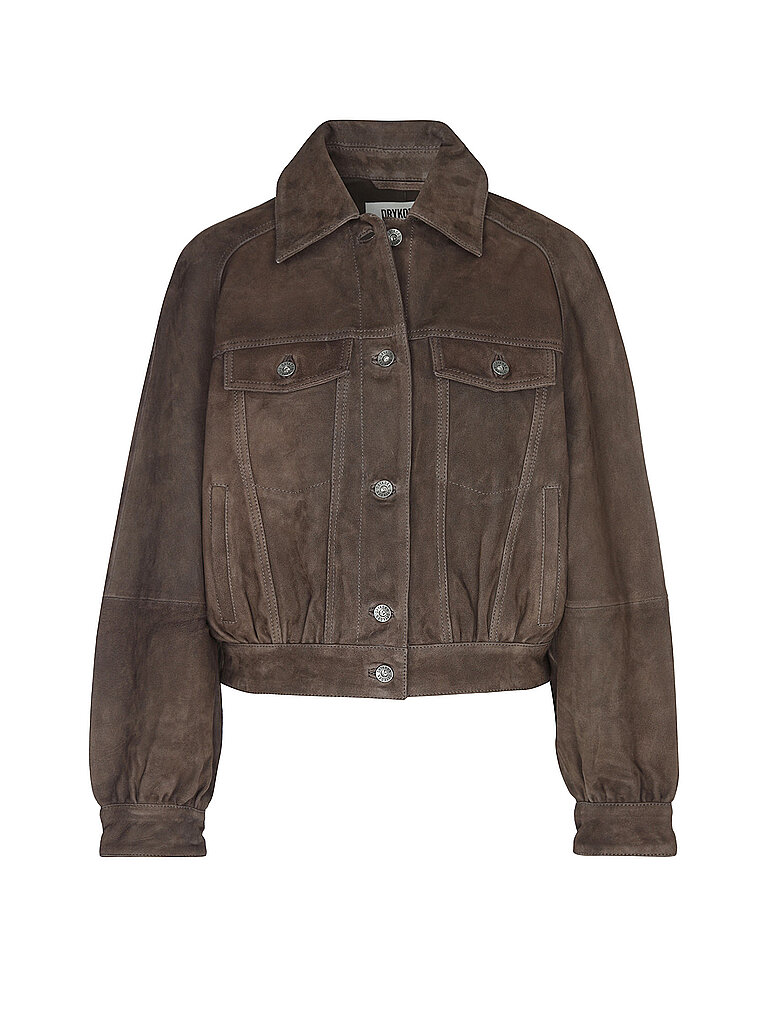Chaqueta de cuero MARWICK marrón 34