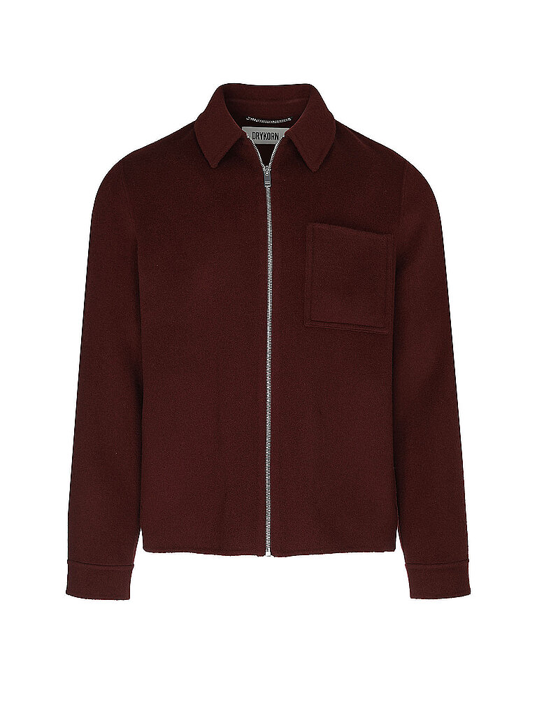 drykorn Overshirt JERSON rojo oscuro