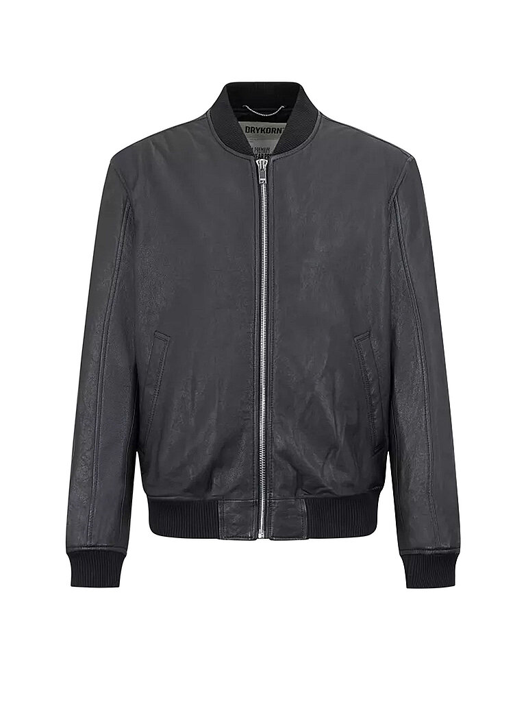 drykorn Chaqueta de cuero negro