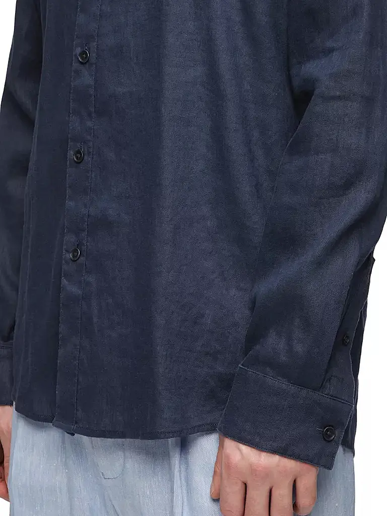 DRYKORN | Camisa de lino TALOC | Azul oscuro